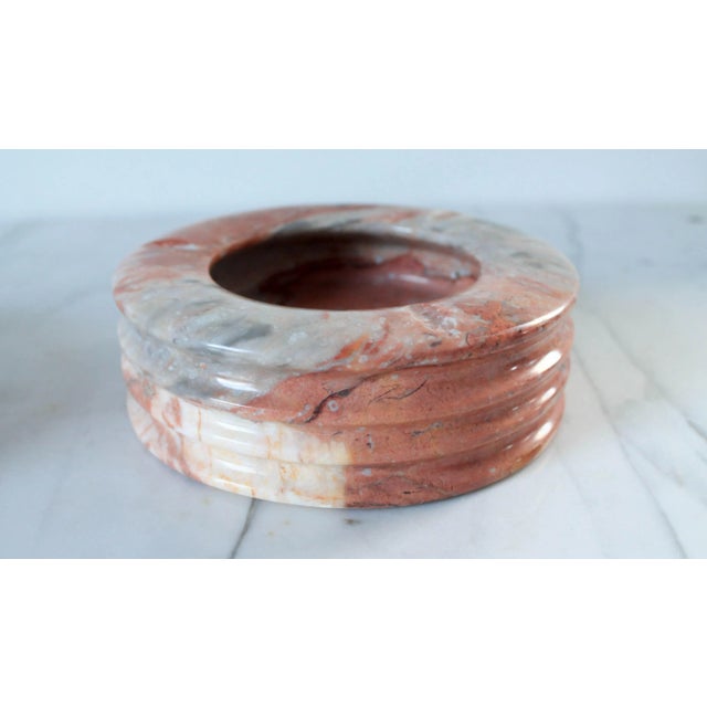 Vintage Pair of Natural Onyx Ashtrays For Sale - Image 4 of 7