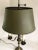 1950s 1950s Bronze Three Light Bouillotte Table Lamp With Painted Tole Shade For Sale - Image 5 of 10