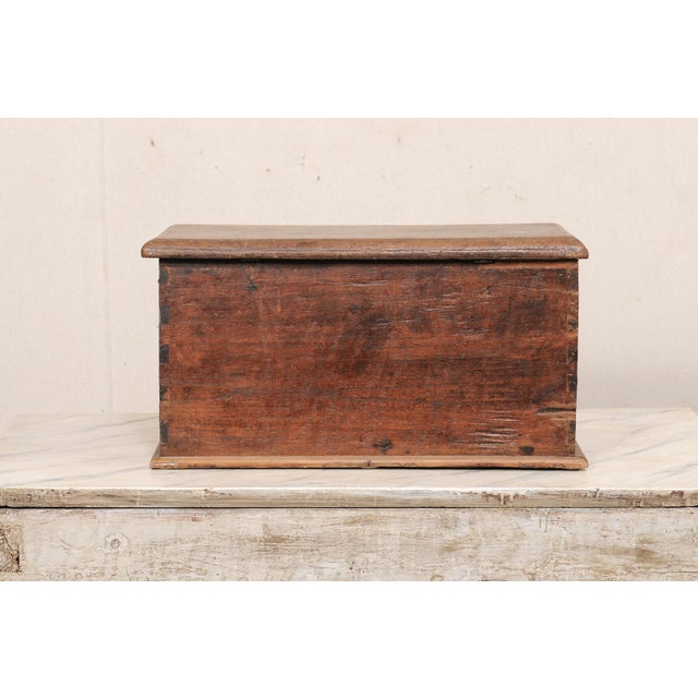 Early 20th C. Teak Box W/ Intricate Carvings For Sale - Image 10 of 12