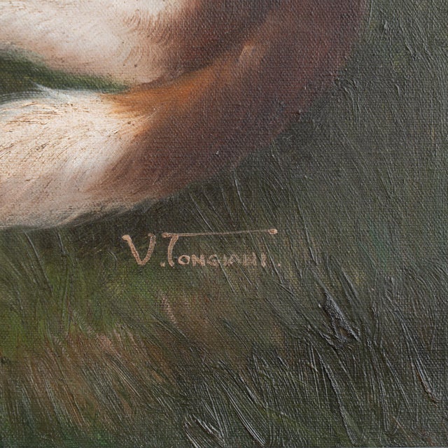 20th Century Danish Original Oil on Canvas Painting of Dog, Signed For Sale - Image 6 of 12
