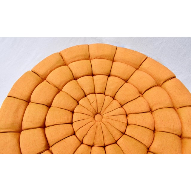 Wood 1970s Mid-Century Modern Custom Ottoman For Sale - Image 7 of 8