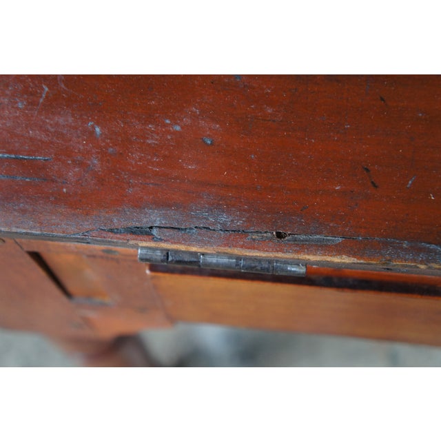 Antique Early 19th Century Plantation Secretary Desk Bookcase Hutch Cabinet For Sale - Image 16 of 18