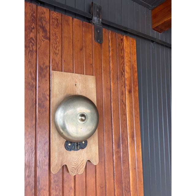 Brass 1886 Rare Patented Brass Ringside Boxing “Signal Gong Bell” For Sale - Image 8 of 16