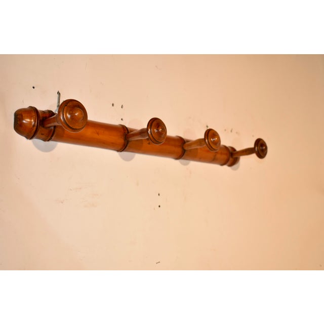 Circa 1900 Cherry Faux Bamboo Lollipop Rack For Sale - Image 4 of 5
