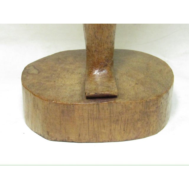 Wood Mid Century Modern Carved Wood Abstract Female Figure For Sale - Image 7 of 18