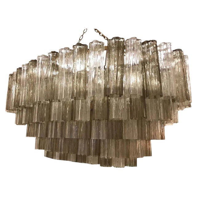Art Deco Murano Glass Chandelier For Sale