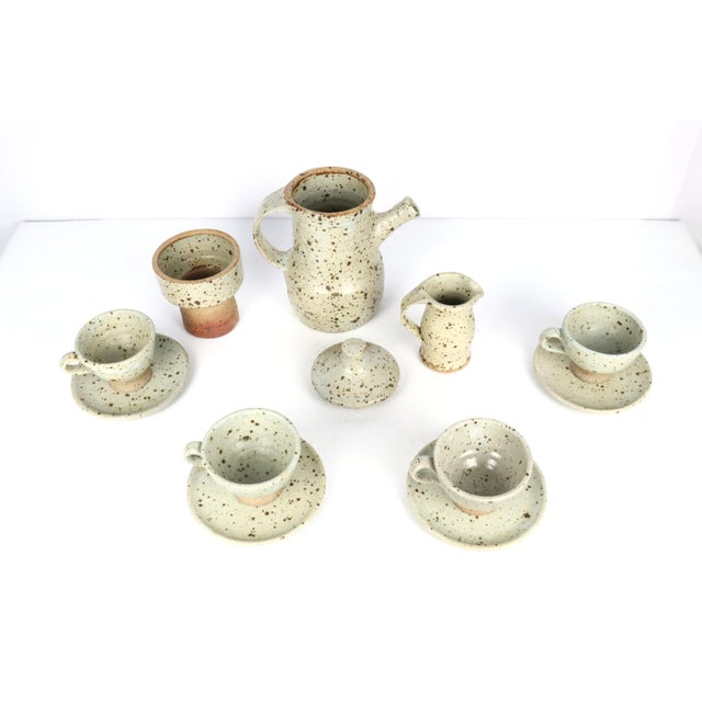 Coffee Service by Gustave Tiffoche, 1970, Set of 10 For Sale - Image 6 of 12