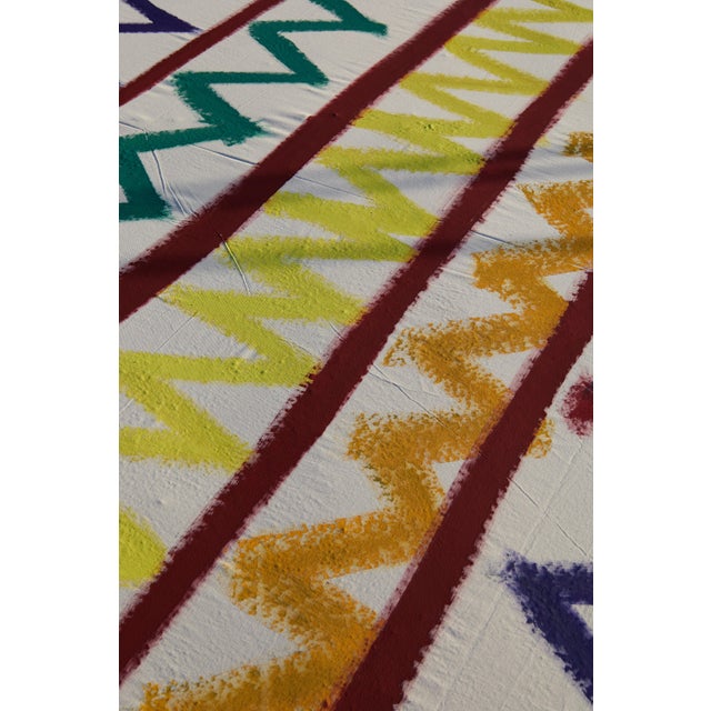 "Zig Zag Sketch" Large Abstract Painting by Simon Findlay For Sale - Image 14 of 18