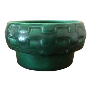 Mid-Century Green Planter For Sale