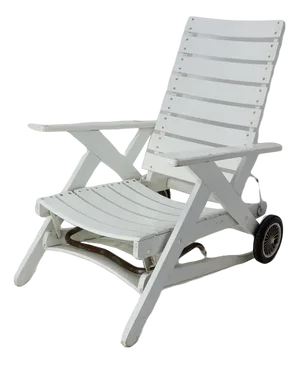 Beech Transat Deck Chair or Patio Lounger, France, 1960