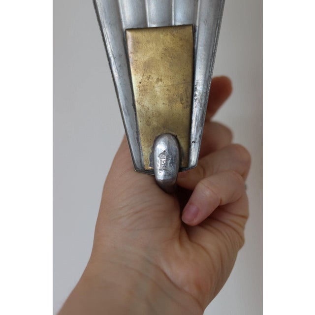 Mid-Century Modern Swedish Grace Style Pewter Sconces by C.G. Hallberg, 1930s, Set of 2 For Sale - Image 13 of 18