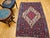 Textile Vintage Senneh Kilim Rug, Handwoven Wool & Cotton, Medallion Pattern, Navy & Ivory, 4x6 For Sale - Image 7 of 16
