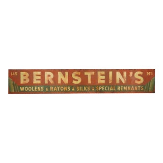 Reclaimed Bernstein's Marty Supreme Movie Prop Sign For Sale