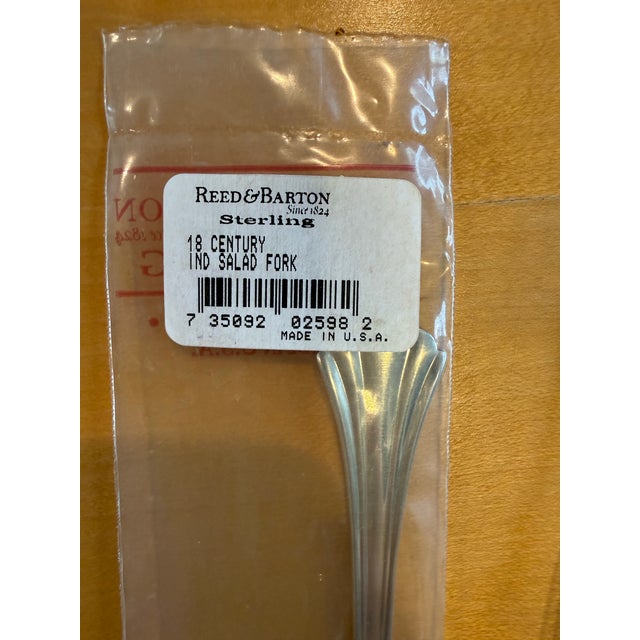 Metal Traditional Reed & Barton Sterling Silver Flatware Set - 5 pcs For Sale - Image 7 of 8