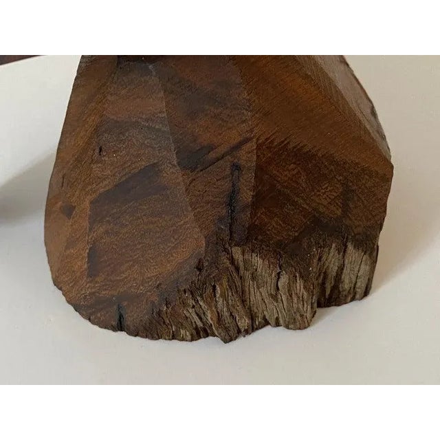 Artisan Pelican Figurine Art Deco Moderne Style Hand-Carved Wood For Sale - Image 11 of 12