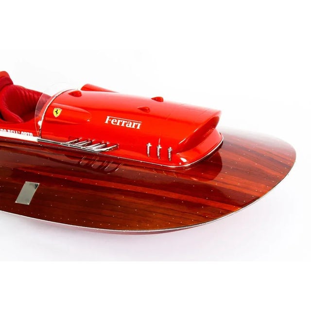 Vintage Ferrari Hydroplane Model, 1950s For Sale - Image 10 of 18