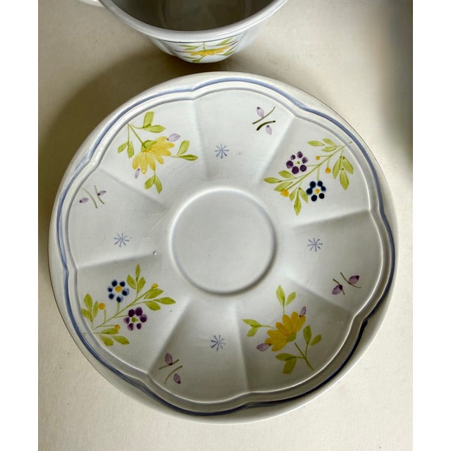 1970 Longchamp Printemps French Faience Dinnerware Service - 82 Pieces For Sale - Image 18 of 18