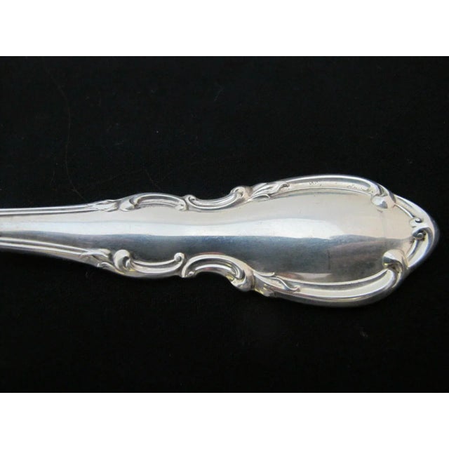 Modern Towle Sterling Silver Legato Set of 2 Pierced Slotted Serving Tablespoons For Sale - Image 3 of 5