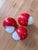 Metal Orbite Wall Lights in Bright Red Metal, 1980s, Set of 3 For Sale - Image 7 of 7