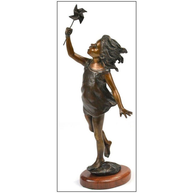 Figurative Late 20th Century In the Breeze, Jo Saylors For Sale - Image 3 of 5