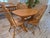 Hunt Country Furniture Oak Dining Extension Table & Chairs For Sale - Image 9 of 12