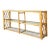 Vintage Trellis Rattan and Glass Console Table For Sale