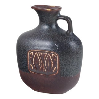 Brown and Grey Glazed Stoneware Pitcher by Gunnar Nylund for Rörstrand For Sale