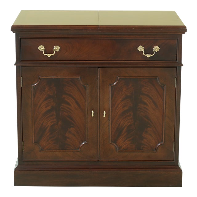 Stickley Flip Top Mahogany Dining Room Server Cabinet Chairish