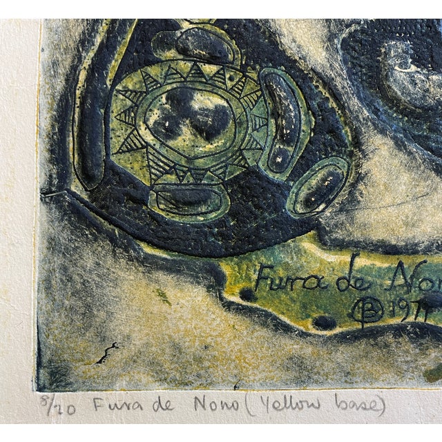 Bruce Onobrakpeya Painting C. 1971 For Sale - Image 16 of 16