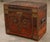 English 19th Century Studded Leather Trunk For Sale - Image 9 of 12