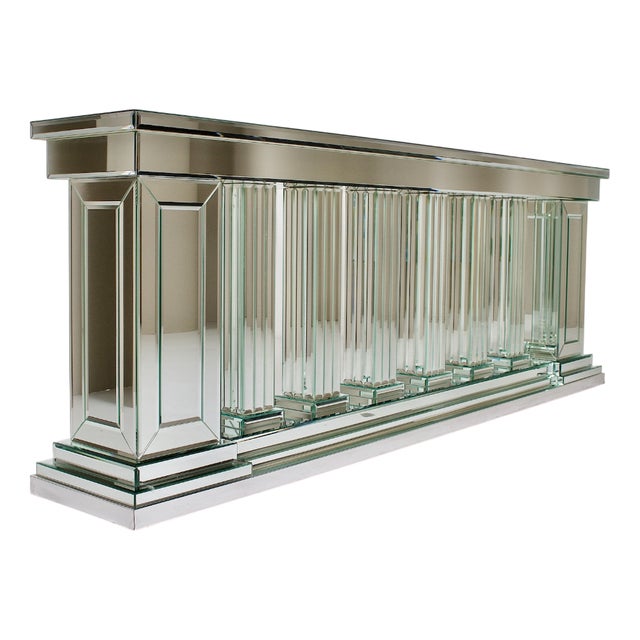 Mirrored Baluster Console from Maison Roméo, 1980s For Sale