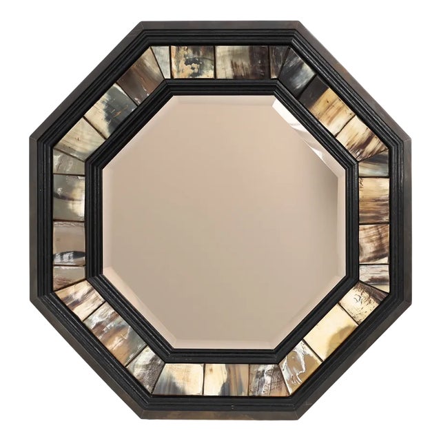 Octagonal Mirror with Horn from Anthony Redmile, United Kingdom, 1980s For Sale