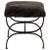 DESIGN FRERES Grey Fur 'Strapontin' Stool by Design Frères For Sale - Image 4 of 4