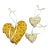 Handmade Fall Hanging Hearts Pack of 3 New For Sale