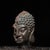 Traditional Vintage Bronze Two-Faced Head Sculpture Buddhist Deity Altar Bust 5.9" For Sale - Image 3 of 9