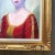 Original Vintage Female Portrait Painting Gilt Wood Frame For Sale - Image 4 of 7