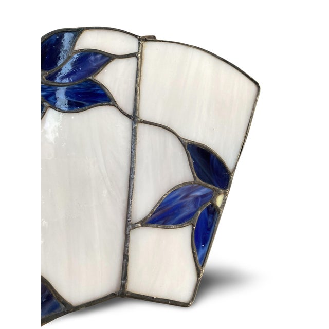 Stained Glass Wall Sconce, French Art Nouveau, 1910, 1890s For Sale - Image 12 of 14