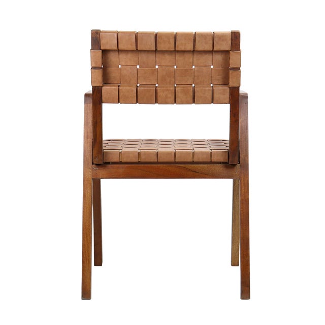 2020s Matthew Izzo Home Metro Leather Armchair For Sale - Image 5 of 6