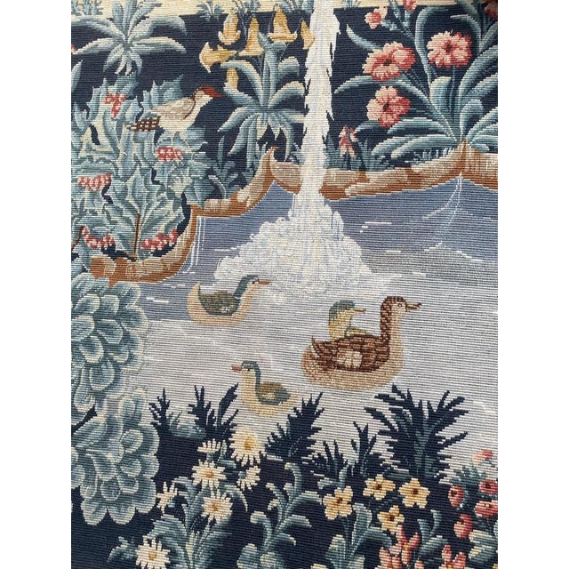 Vintage French Needlepoint Tapestry, 1970s For Sale - Image 4 of 17