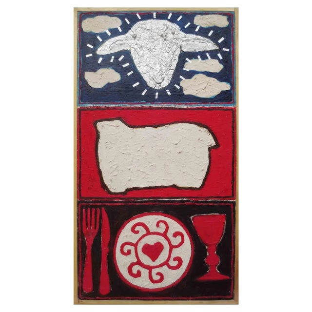 Salvatore Travascio, Sacrificio, Oil Painting, 1997 For Sale