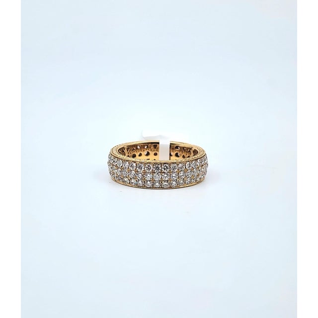 2.28 Ct Diamond Eternity Band Size 6.5 For Sale - Image 9 of 9