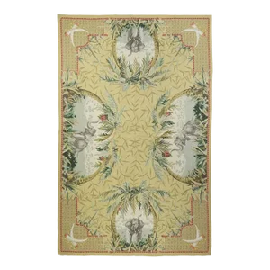 French Aubusson Design Rug 5'10'' X 9'1''