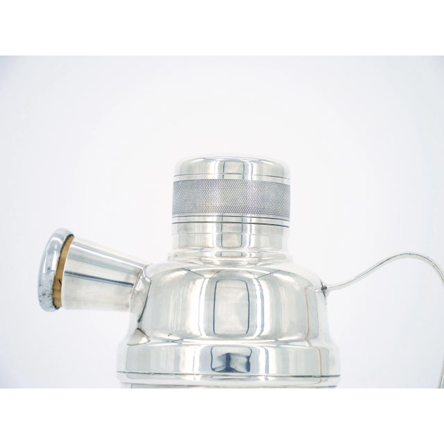 English Edwardian Sheffield Silver Plate Barware Cocktail Shaker For Sale - Image 9 of 12