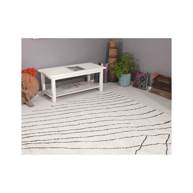 Modern Large Piled Turkish Hemp Rug - 8`10" X 10`2" For Sale - Image 4 of 6