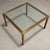 Vintage Coffee Table with Brass Frame, 1970s For Sale - Image 3 of 7
