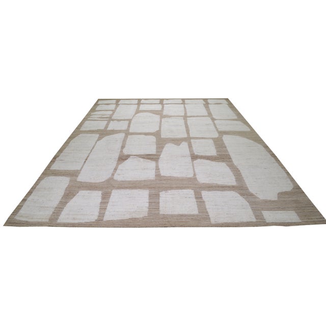 Moroccan Moroccan Hand Knotted Wool Rug, 9'10''x13'9" For Sale - Image 3 of 6