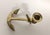 1970s Vintage Brass Anchor Candle Holder For Sale - Image 5 of 6