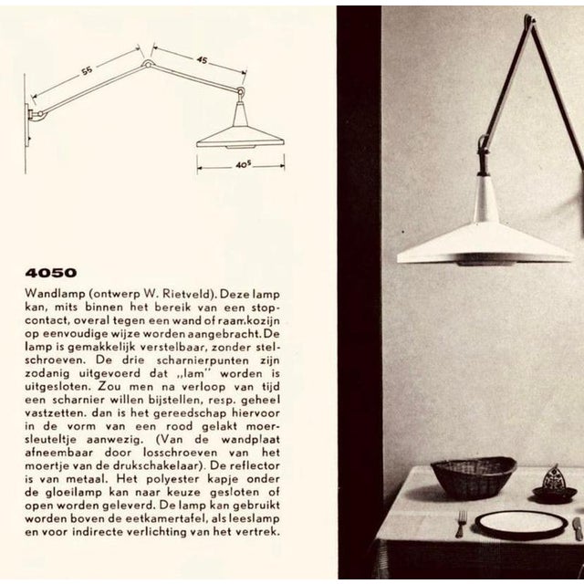 Panama Lamp in Painted Metal attributed to Rietveld and Cordemeyer for Gispen, 1955 For Sale - Image 10 of 12