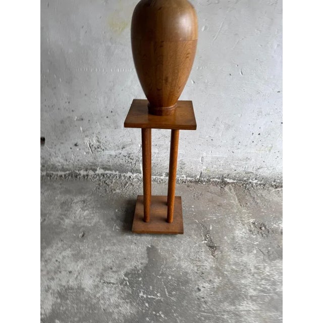 Sculptural Wooden Vase For Sale - Image 13 of 15