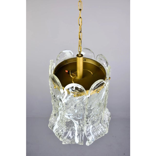 1970s Vintage Mazzega Murano Glass Pendant For Sale - Image 5 of 12